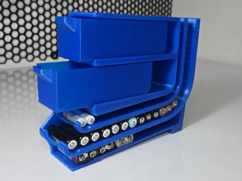 battery dispenser desk AA + AAA + 9V + drawers