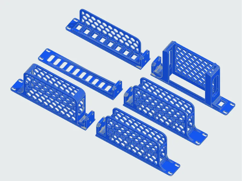 19 inch rack Ubiquiti modules