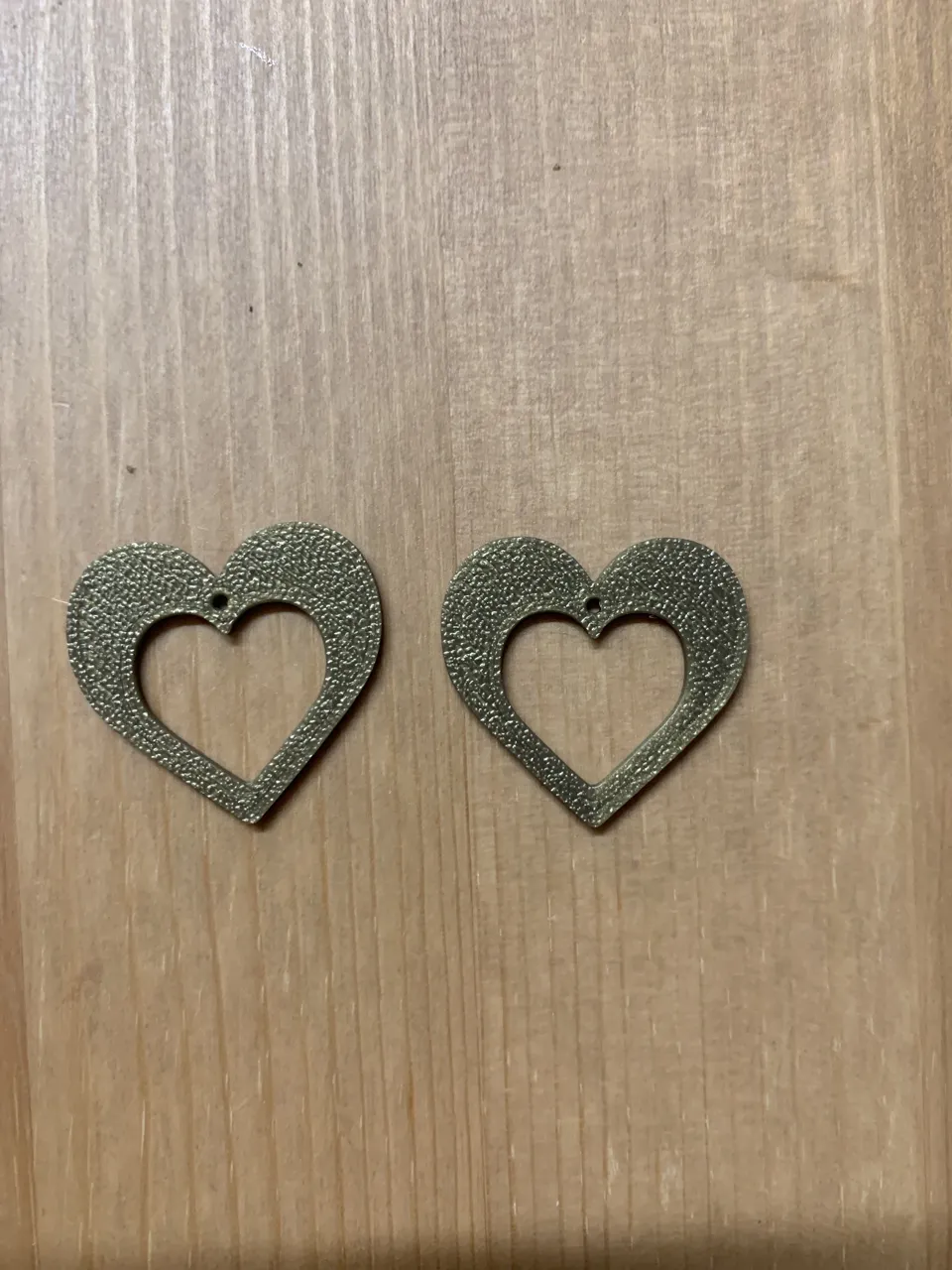 heart earrings view 2