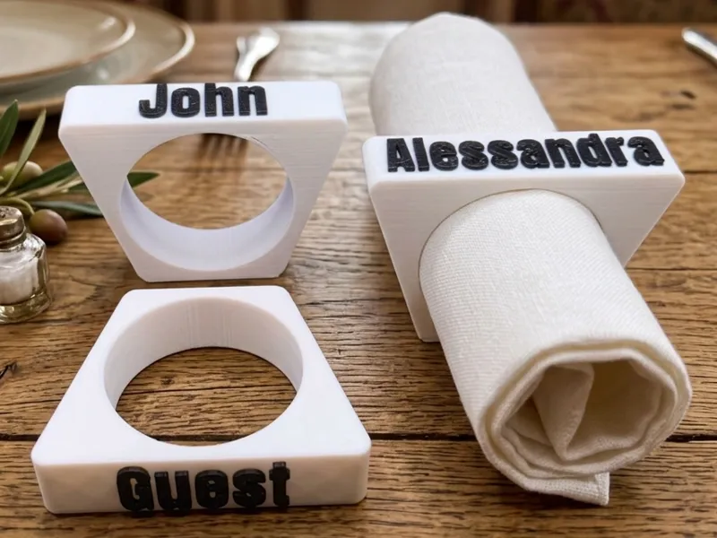 Personalized Parametric Napkin Ring