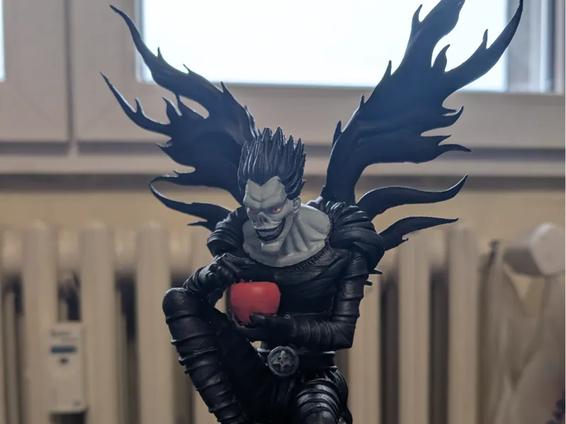 Ryuk Sculpture Death Note Holding an Apple