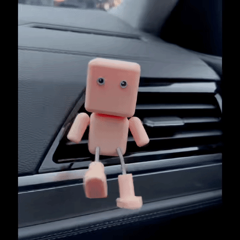 Miniatura 1 do modelo 3D 会踢脚小人 可动玩具 抖脚小人带支架汽车摆件 钥匙扣 书包挂件