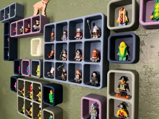 Minifigure Shadowboxes - Wall Hanging