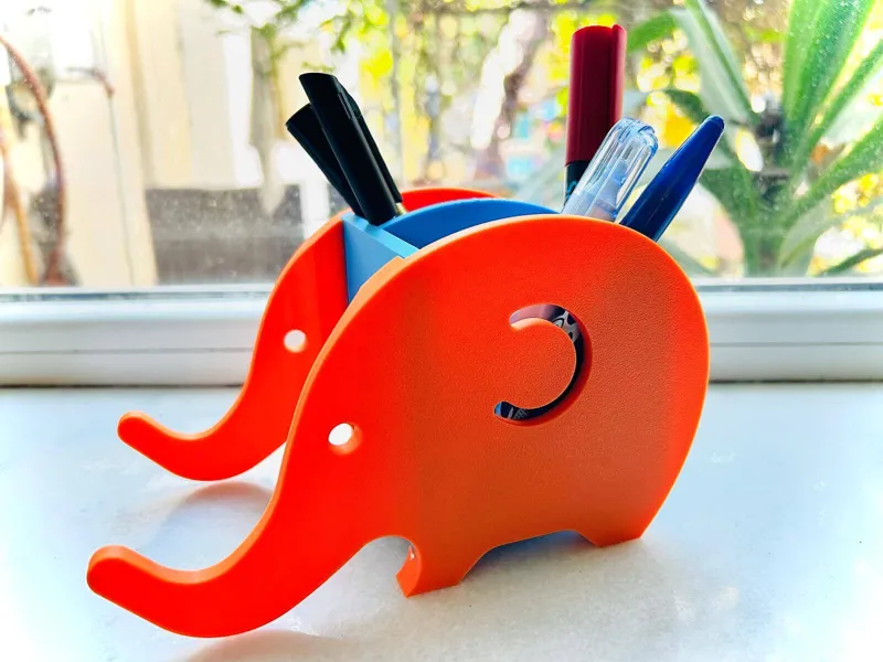 Elephant Pen Holder