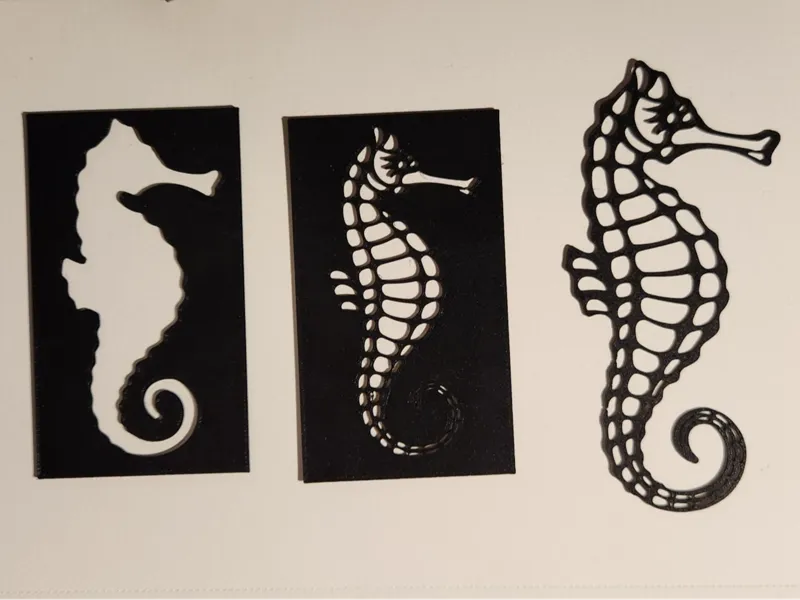 Beautiful Seahorse Stencil - Don't Draw, trace!