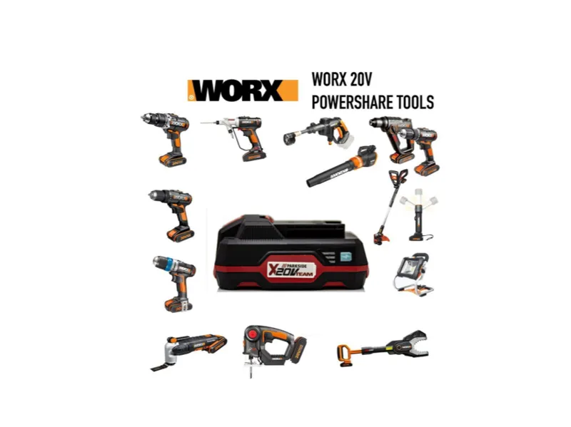 Parkside battery X20V Team adapter for Worx tools 