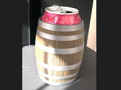 Barrel can holder