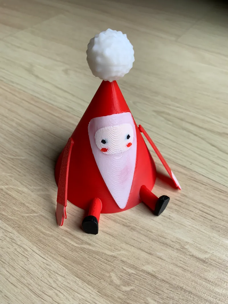 Santa Xmas tree ornaments with movable arms