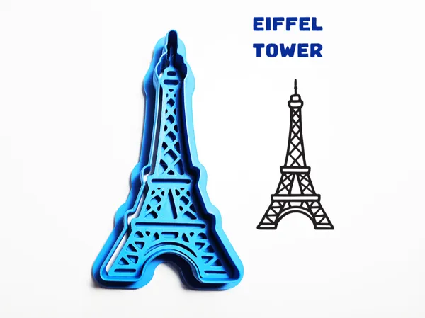 Emporte-pièce et tampon tour Eiffel