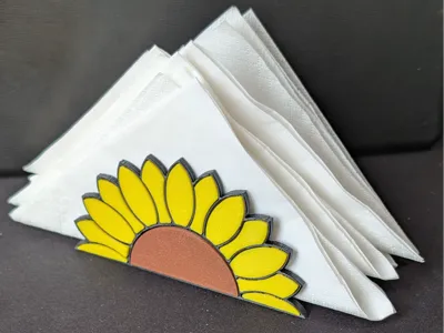 Napkin holder Sunflower