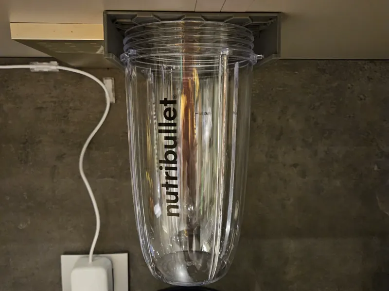 Nutribullet slide-in cabinet holder