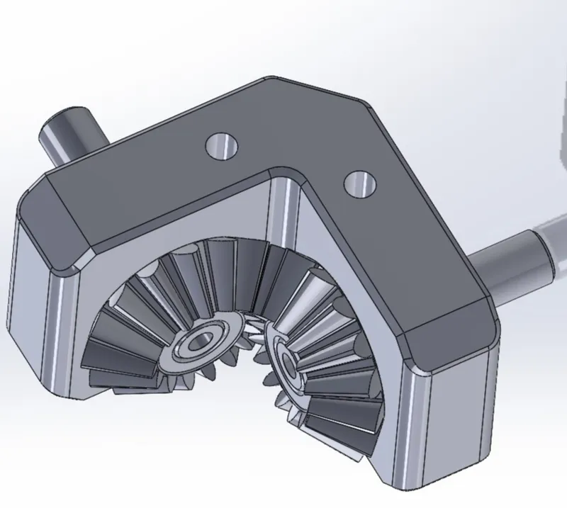 1:1 /90° Bevel Gears for Ø8mm Shafts NO SCREWS!