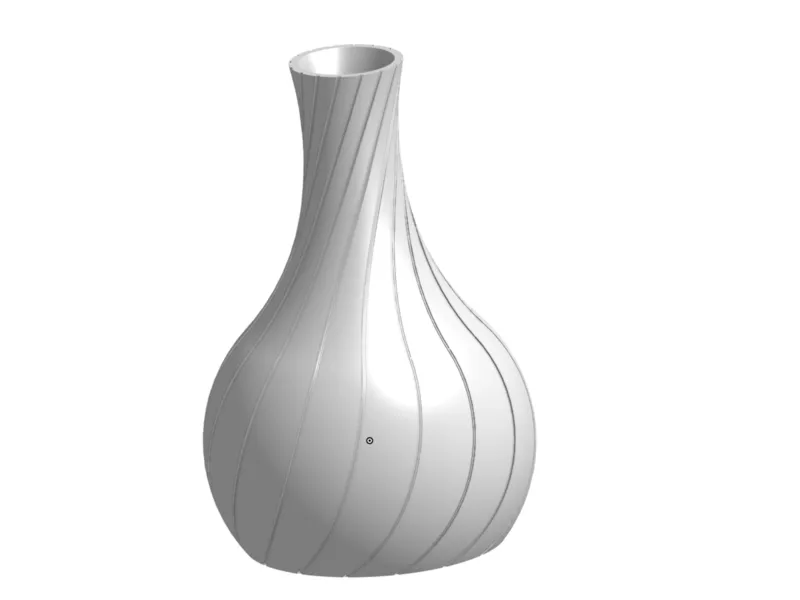 Vaso Minimal 120mm per Fiori Stampati in 3D