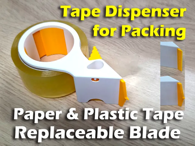 Plastic Tape Dispenser (anti roll-back)