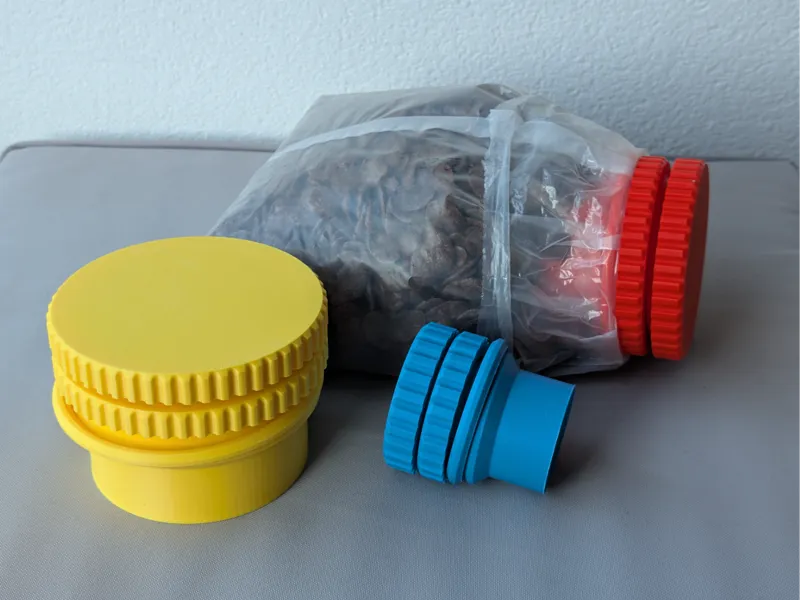 Bag Cap/Clip/Lid - Small, Large, Extra Large