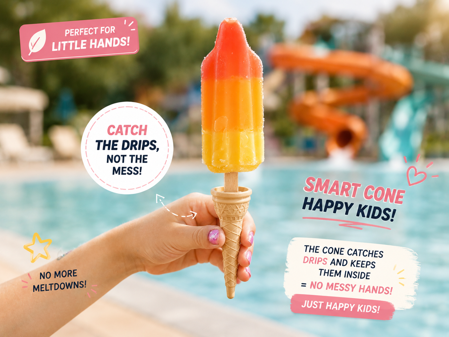 Ice Pop Drip Catcher Cone