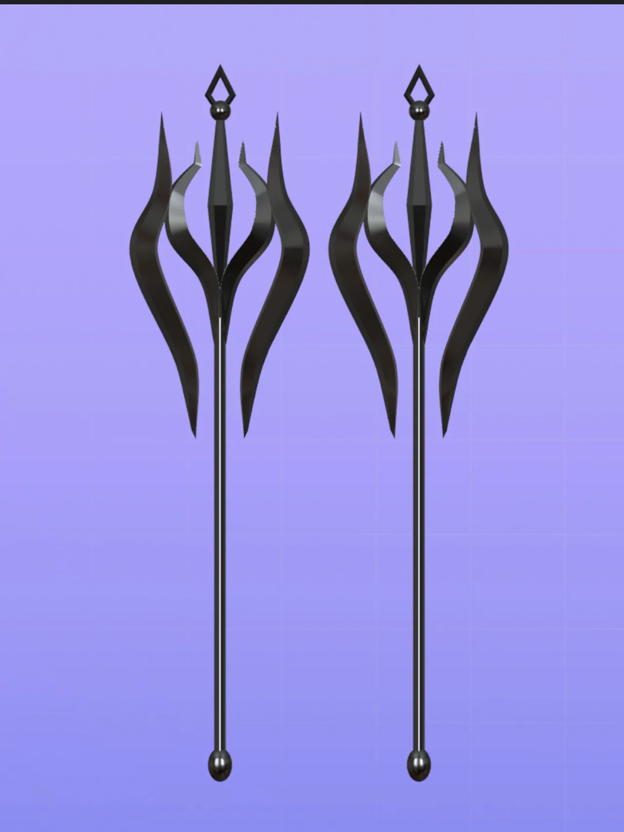 Ebonspire | Gothic Statement Earrings view 2