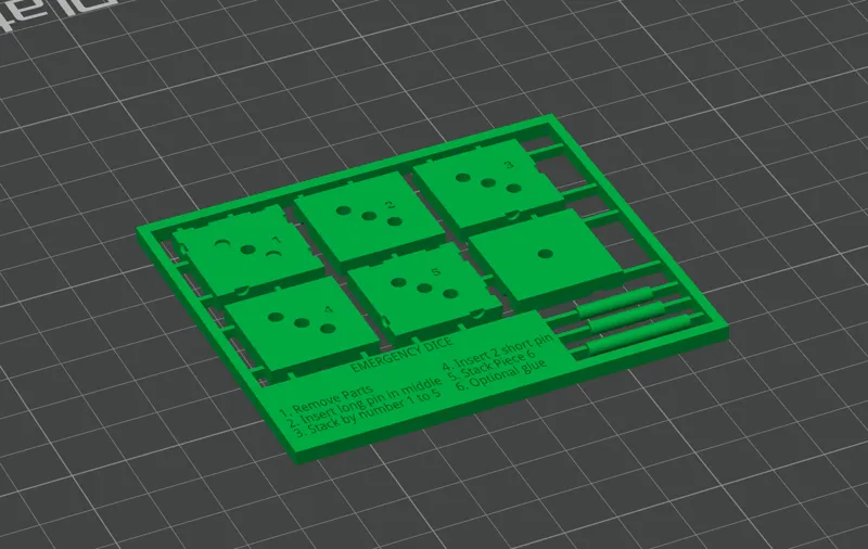 Emergency Dice KitCard