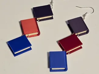 Book Earrings