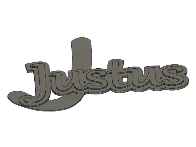 Justus Door Sign