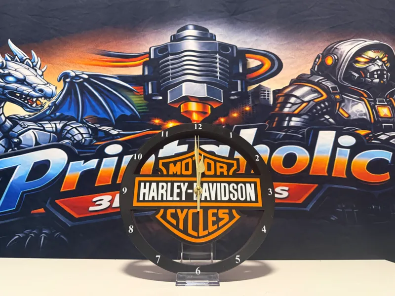 Harley Davidson Clock