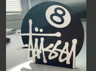 Stüssy 8-Ball Logo Sign