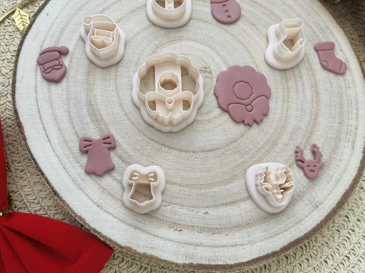 Christmas Polymer Clay Earrings Cutters Set view 4