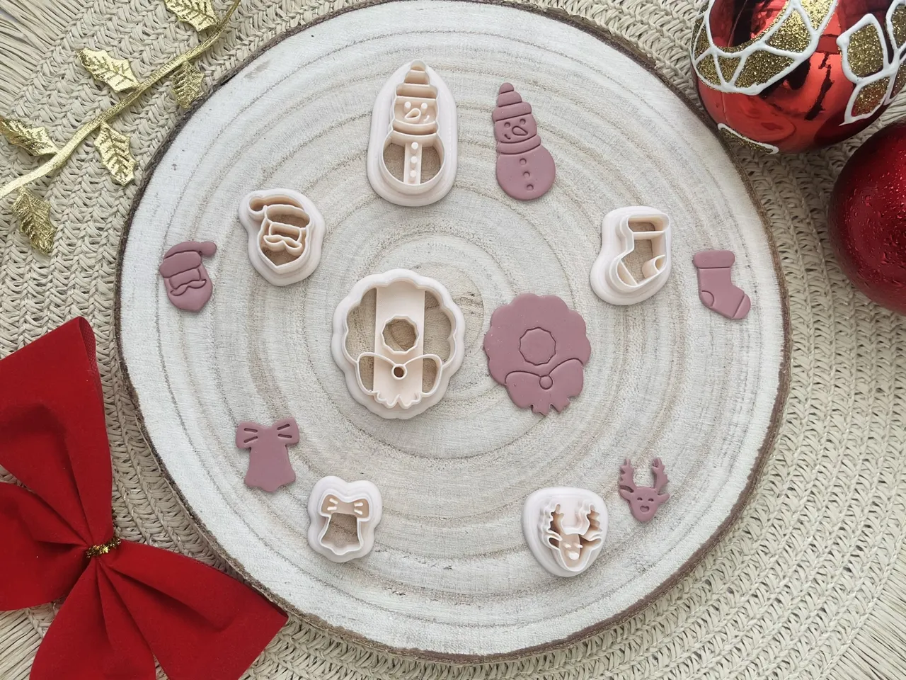 Christmas Polymer Clay Earrings Cutters Set view 2