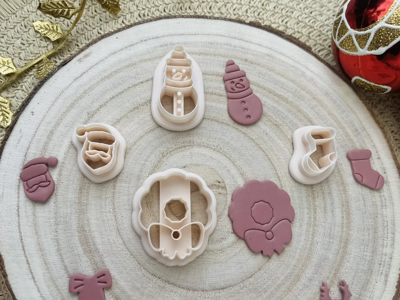 Christmas Polymer Clay Earrings Cutters Set view 3