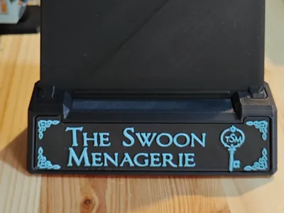 Card Holder display stand with Label