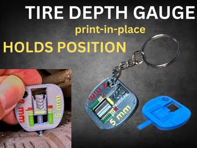 Tire depth gauge