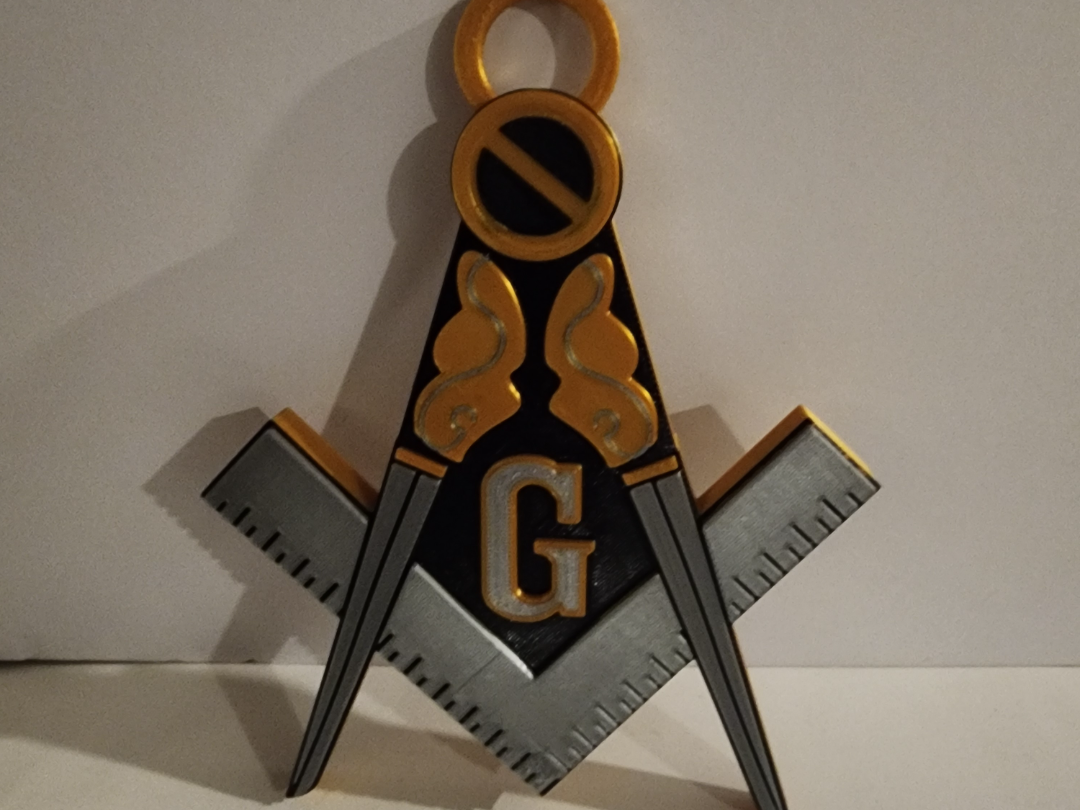 Freemason Square and Compass Pendant
