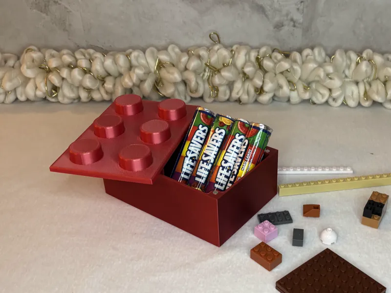 Magnetic Brick Storage Box (LEGOs-Inspired)
