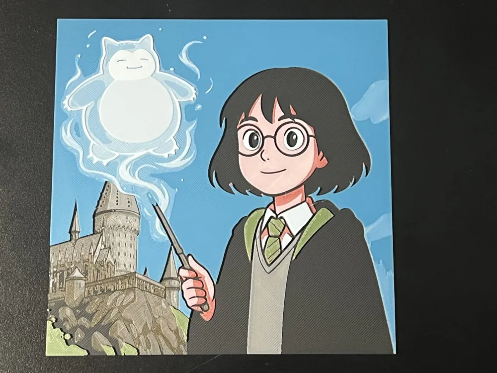 Custom Slytherin Student with Snorlax Patronus - Free 3D Print Model ...