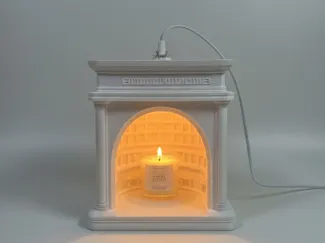 Greek-style candle warmer