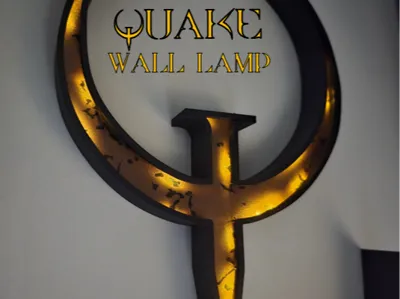Quake I Logo Wall Lamp | Metallic Finish