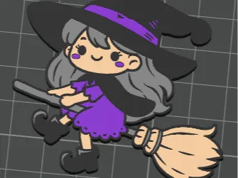witch keychain