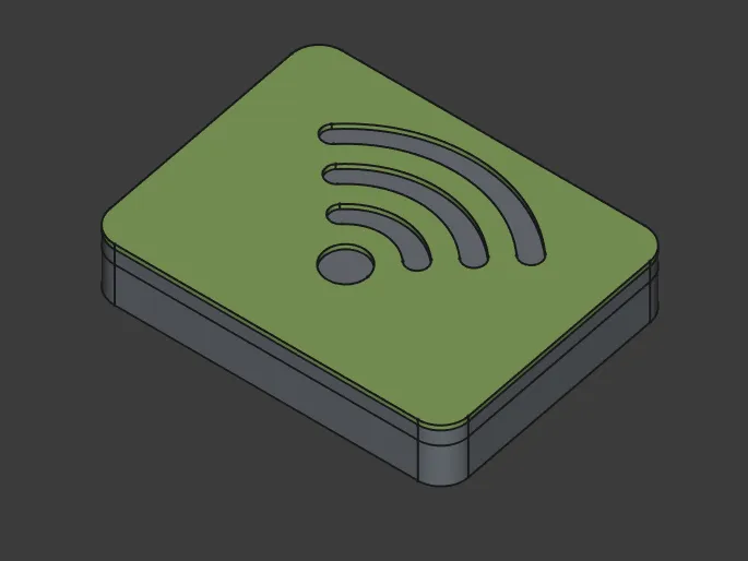 PN532 NFC Reader Modul Case + pictogram with text