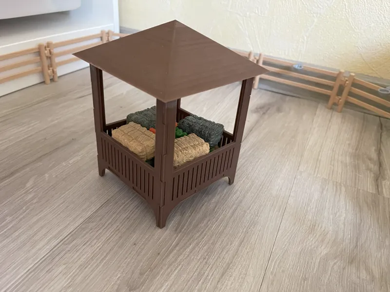 Heuraufe / Futterraufe für Schleich - hay rack