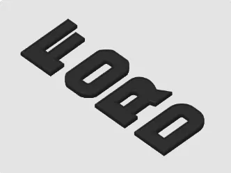 Letras Ford estilo antiguo