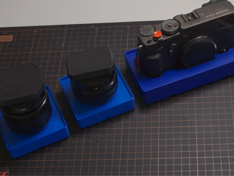 gridfinity for fujifilm xpro3, xpro2 and XF lenses