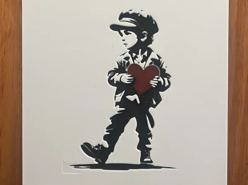 Protegiendo el amor Hueforge - Bansky Style