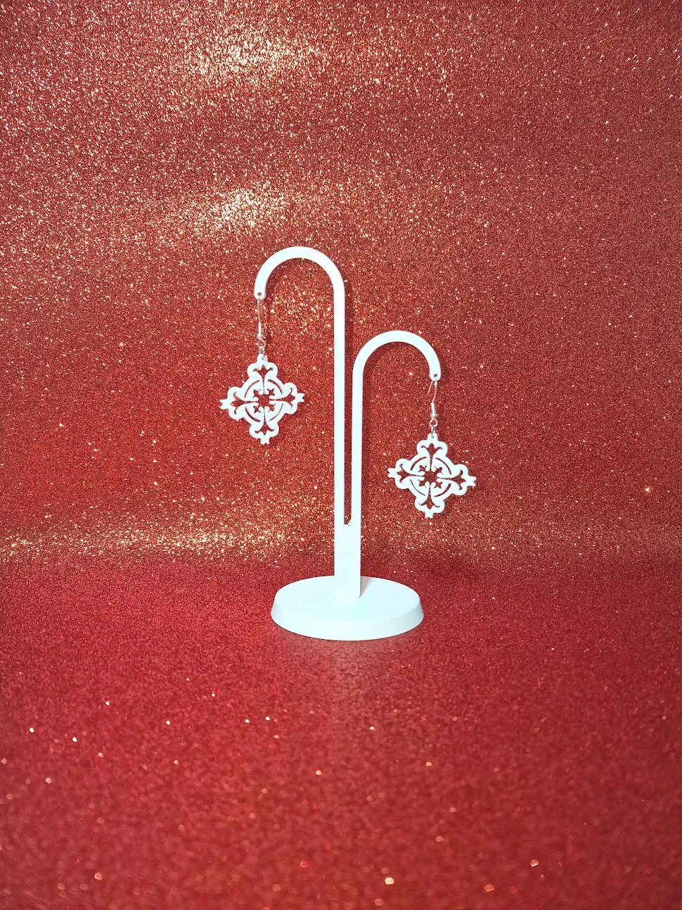 Mystical cross earrings view 3