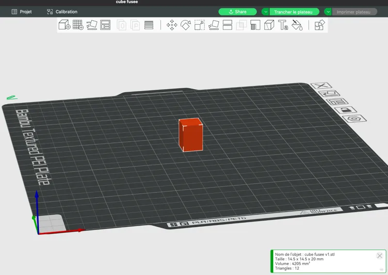Cube Fusée