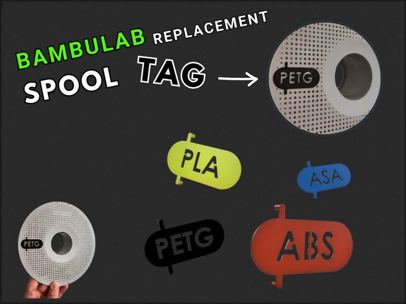 Bambulab reusable spool tags