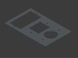 Custom 3 Gang electrical box face plate