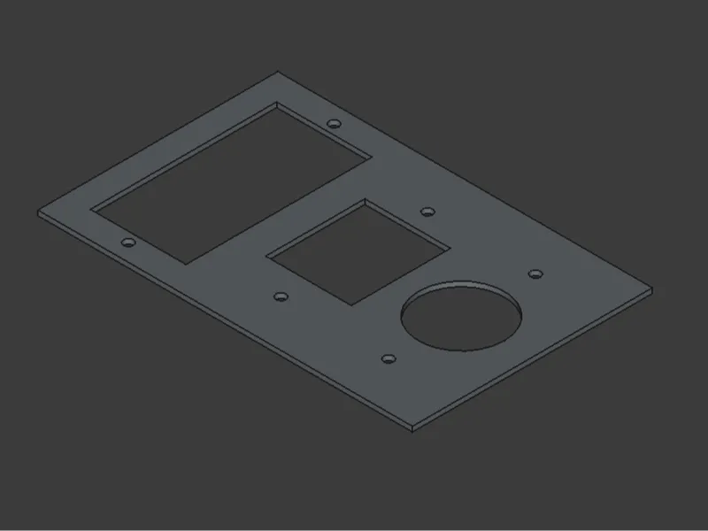 Custom 3 Gang electrical box face plate