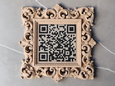 Cross stitch - baroque frame