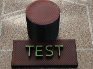 Test Text & Cylinder