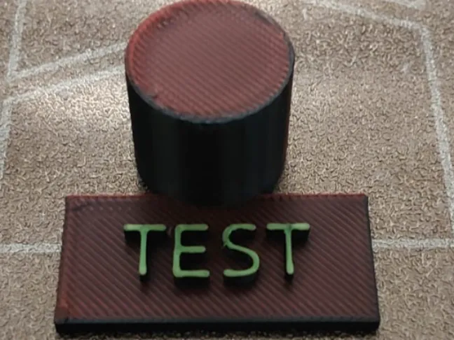 Test Text & Cylinder